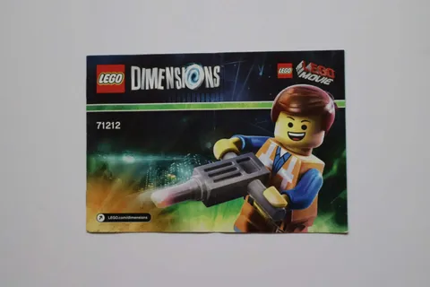 LEGO® DIMENSIONS™ 71212 The LEGO® Movie Emmet Fun Pack Instruction Manual Only!