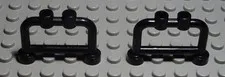 Lego City Fence Railing 1x4x2 Black 2 Pieces