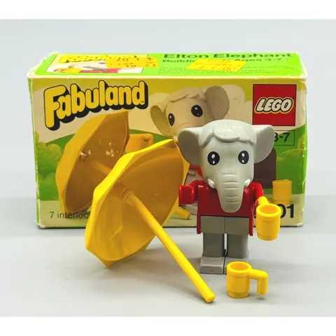 LEGO Fabuland Elton Elephant 3601 Vintage 1981 Building Set