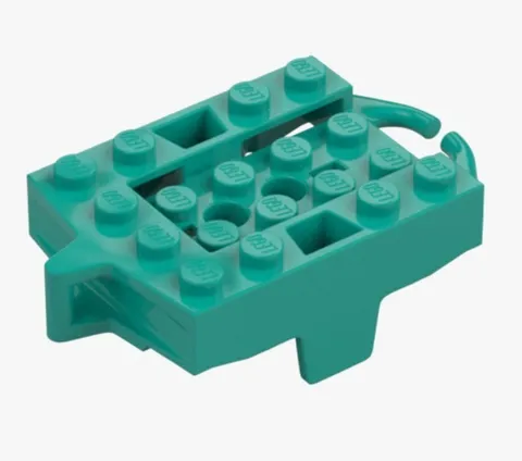 LEGO® Roller Coaster Chassis 4x5 Bright Bluish Green 6591664 26021 Car No Wheels