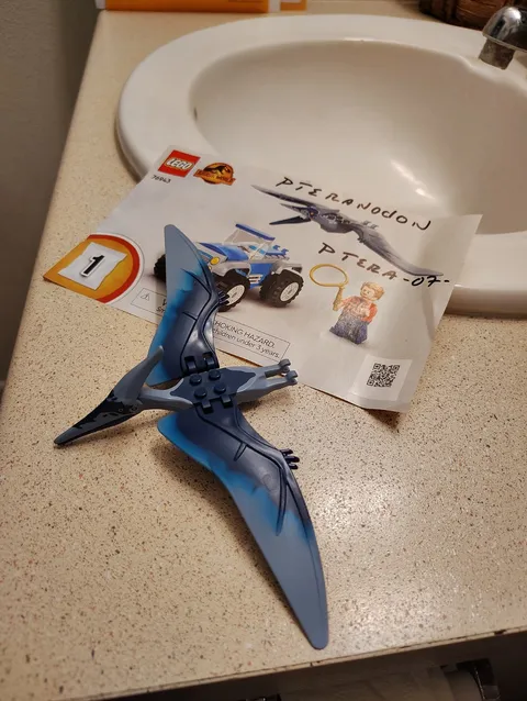 LEGO Sand Blue Pteranodon Jurassic World Dinosaur ptera07 