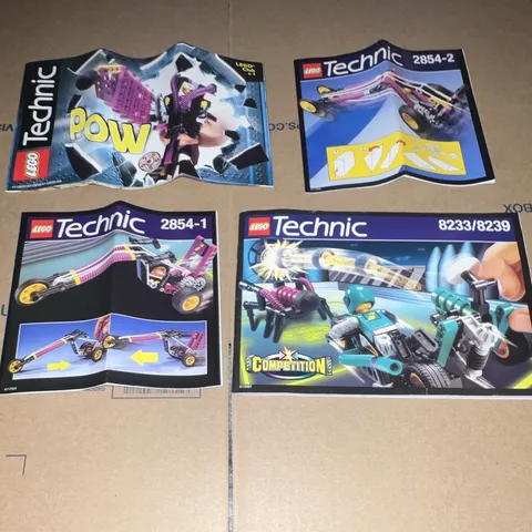 1998 Lego Technic 2854 and 8233/8239 Lot w/ Booklets READ DISC
