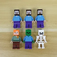 Lego Minecraft Figure Lof of 6 Good