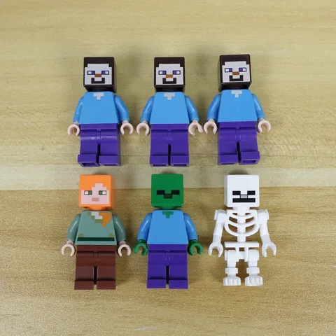 Lego Minecraft Figure Lof of 6 Good