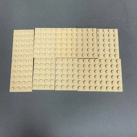 Lego 3032 Baseplates Beige 6 x 4 Replacement Add-on Parts Pieces Lot of 10