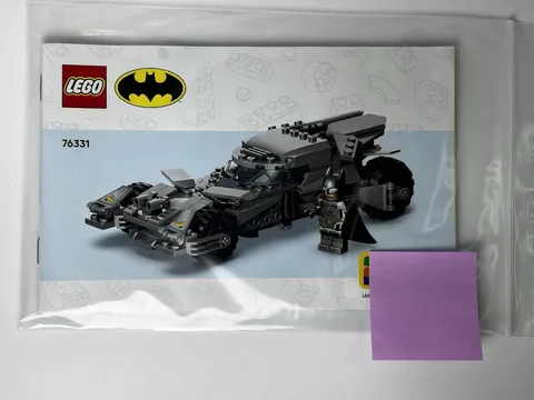 Lego Batman #76331 Instruction Booklet With Unused QR Code