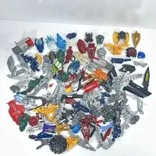 LEGO Lot of 1 lb 6oz of Random Mixed Bionicle /Hero Parts & Pieces