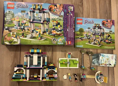 LEGO FRIENDS Stephanie's Sports Arena Set 41338 RETIRED 460 PCS 99.99% Complete