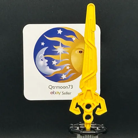 LEGO Brand KNIGHTS KINGDOM Large Figure RASCUS Weapon PART ~47463~ YELLOW x1