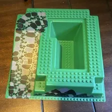 LEGO 2552 Printed Baseplate Green Custom Printed Landscape Pattern 1pc