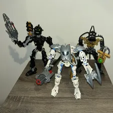 LEGO BIONICLE LOT- Matoro- Nuparu- reidak- 100% COMPLETE 