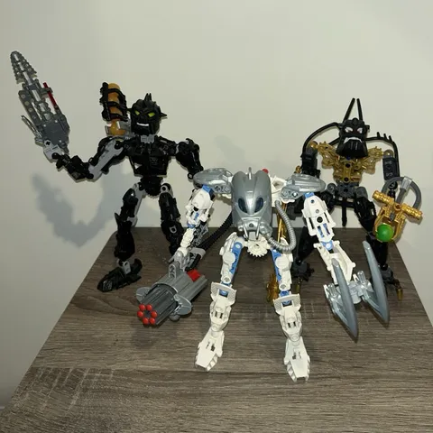 LEGO BIONICLE LOT- Matoro- Nuparu- reidak- 100% COMPLETE 