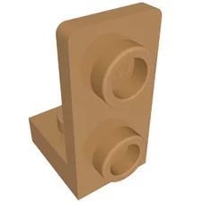 10x LEGO® Part 73825 - Bracket 1 x 1 - 1 x 2 Inverted