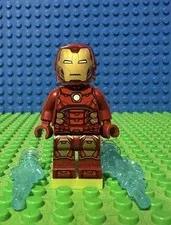 LEGO Marvel Iron Man- Silver Hexagon on Chest Minifigure