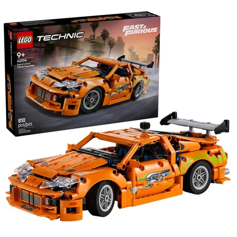 LEGO Technic Fast and Furious Toyota Supra MK4 Building Kit- Toy Multicolor