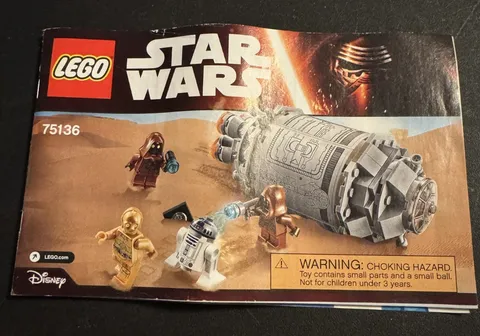 LEGO Star Wars Droid Escape Pod 75136 Instruction Manual Booklet
