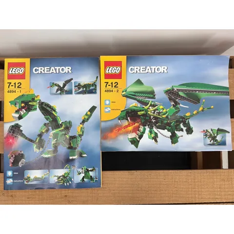 LEGO Creator 4894 Mythical Creatures Instruction Manuals Books 1 & 2 Only