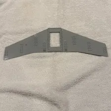 Lego 54093 2-01 Retired Plane Wing Base Plate 20x56 W/ 6x10 Cut Out  Gray 1