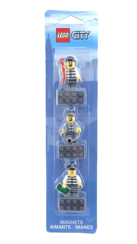 2011 New Sealed Lego City Burglars Magnets Set 853092 4623810 Creased Pack I470