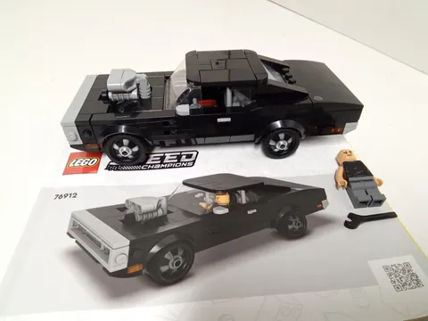 LEGO SPEED CHAMPIONS Dom's Fast & Furious 1970 Dodge Charger R/T 76912 Complete