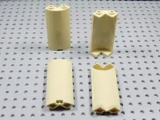 LEGO Lot of 4 Tan 2x2x5 Corner Wall Panels BO