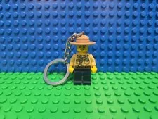 LEGO Swamp Police Key Chain Minifigure 853463 City Cop CMF Lot Rare Retired HTF 