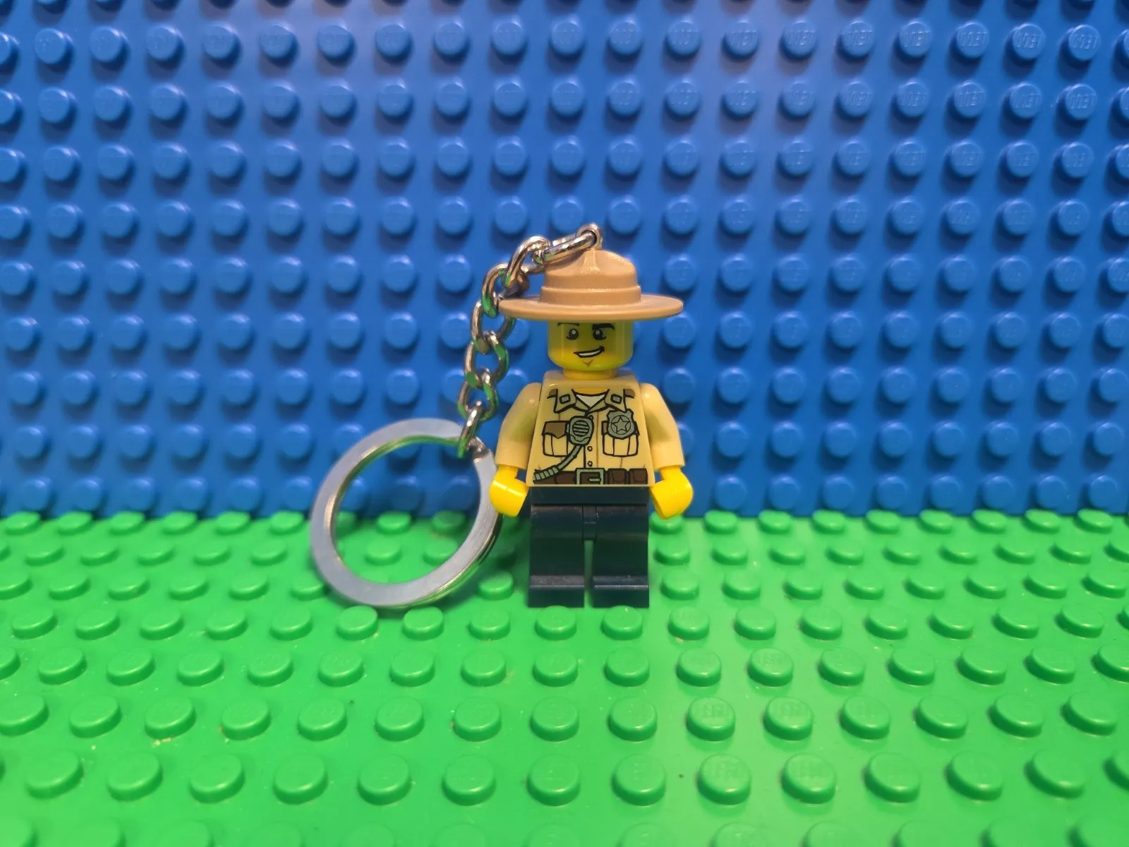 LEGO Swamp Police Key Chain Minifigure 853463 City Cop CMF Lot Rare Retired HTF 