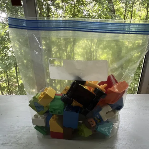LEGO Bulk Mixed Bricks & Parts Lot, Multicolor Plastic Pieces, Ziplock Bag