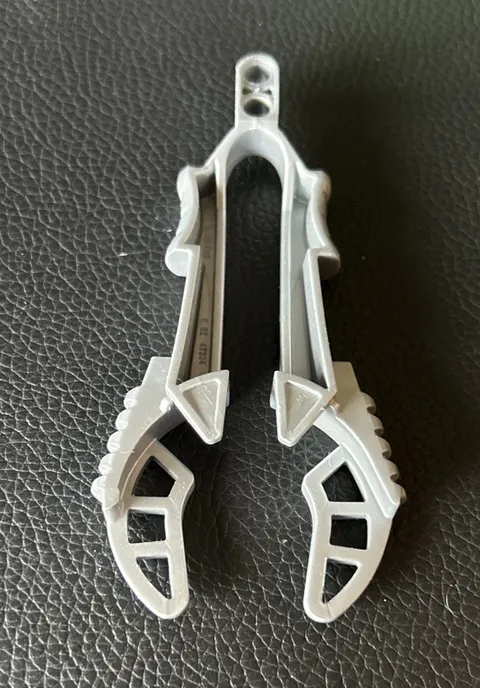 LEGO Bionicle Kanoka Disk Launcher (Vahki) No. 47334 - Pearl Light Gray