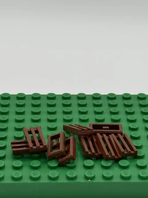 Lego Grill Grate Plates 1x2 Brown Replacement Part #2412 Lot of 9 #2412b 1719