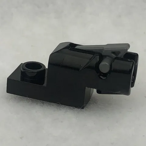 LEGO 15403c01 Black Projectile Launcher, 1 x 2 Mini Blaster / Shooter (x1)