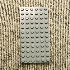 LEGO Gray Baseplate 8x16 Stackable Plastic Plate Basic Building