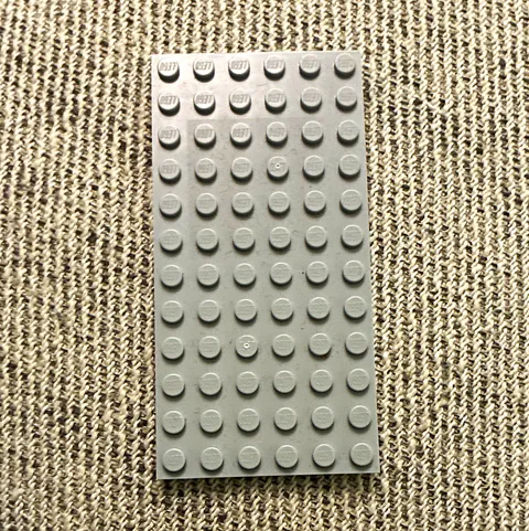 LEGO Gray Baseplate 8x16 Stackable Plastic Plate Basic Building