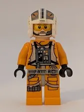 LEGO Star Wars Theron Nett SW0544 Minifigure 75032 Rebel Pilot Helmet