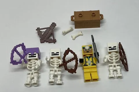 Lego Minecraft 21189 - The Skeleton Dungeon REPLACEMENT Minifigures ONLY Lot