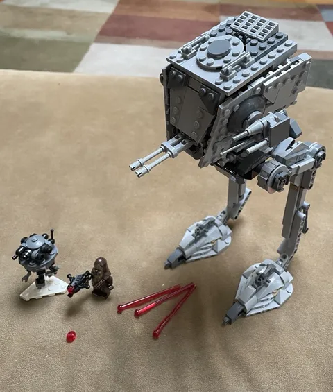 LEGO Star Wars Set 75322 Hoth AT-ST w 2 Minifigures: Probe Droid & Chewbacca