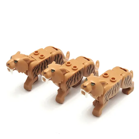 Lego City Arctic Cat Saber-Toothed Tiger Minifigure Lot 60193 60196 Large Cat x3