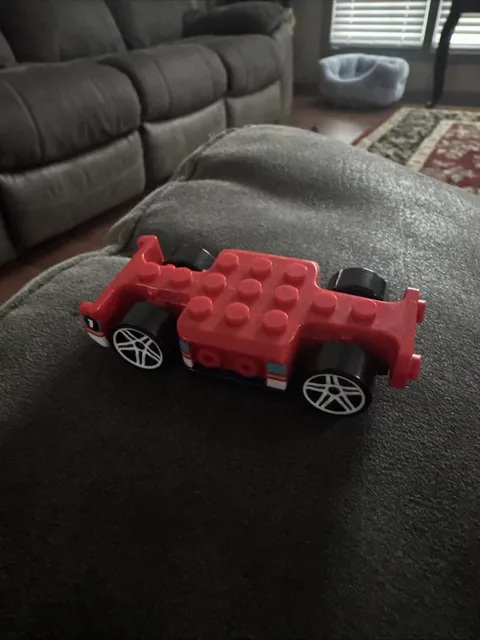 Lego Duplo Red Wheel Base Train Car Block W/ Wheels Replacement Coaster Car #1