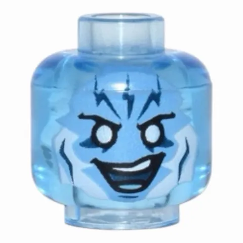 LEGO Minifigure, Head Alien with Medium Blue Face Electro