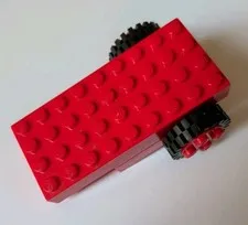 Lego 2574 Vintage Red Pullback Motor
