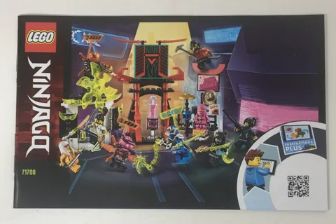 Lego 71708 NINJAGO Gamer's Market Instruction Manual Book Only - No Bricks