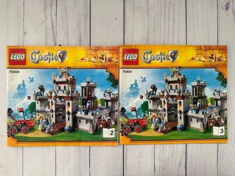 LEGO Castle King's Castle # 70404 ~ Instruction Manual Books Only ~# 2 and  # 3