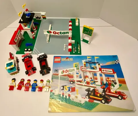 Vintage LEGO 6337 Race System Fast Track Finish Complete Set w/ Manual - No Box