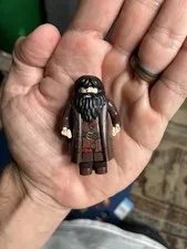 Lego Minifigure- Harry Potter Rubeus Hagrid Minifigure Dark Brown Coat 10217 473
