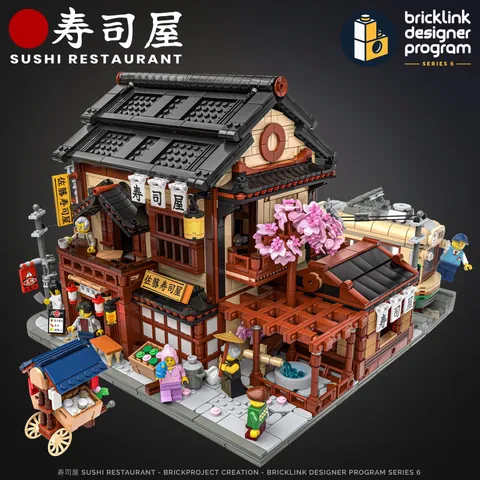 Lego Bricklink Designer Program 910060 Sushi Restaurant Brand New Sealed In Box