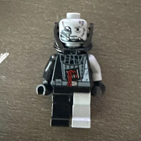 LEGO Vader Black & White 2-Tone Figure w/ Black Neck Armor Accessory