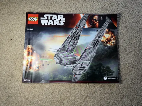 INSTRUCTIONS MANUAL ONLY- LEGO 75104 STAR WARS KYLO RENS COMMAND SHUTTLE BUILD