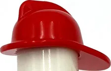 Lego New Red Minifigure Headgear Fire Helmet Part