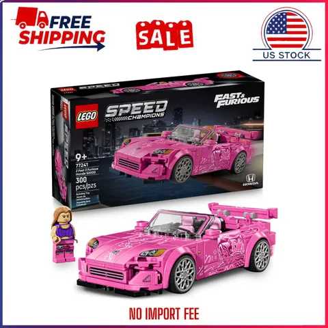 LEGO Speed Champions 2 Fast 2 Furious Honda S2000 Car Toy for Kids Ages 9+ 77241