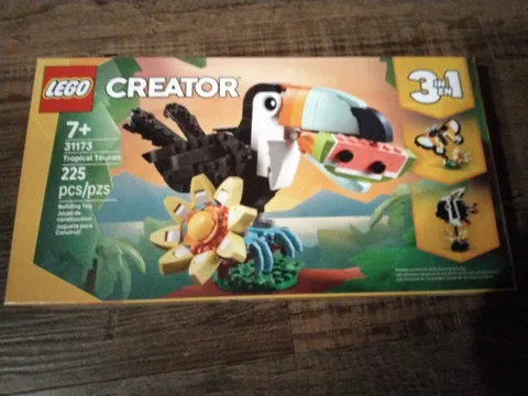 Lego Creator 3 In 1 Tropical Toucan 225 Pieces 31173 7+ Years New